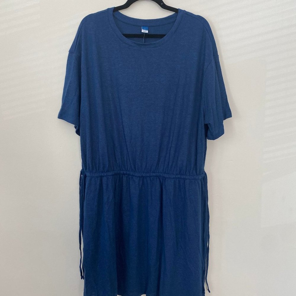 OLD NAVY - NWT Casual Blue Dress with Drawstring Waist